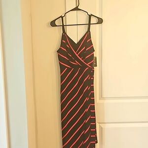 INC black and pink dress